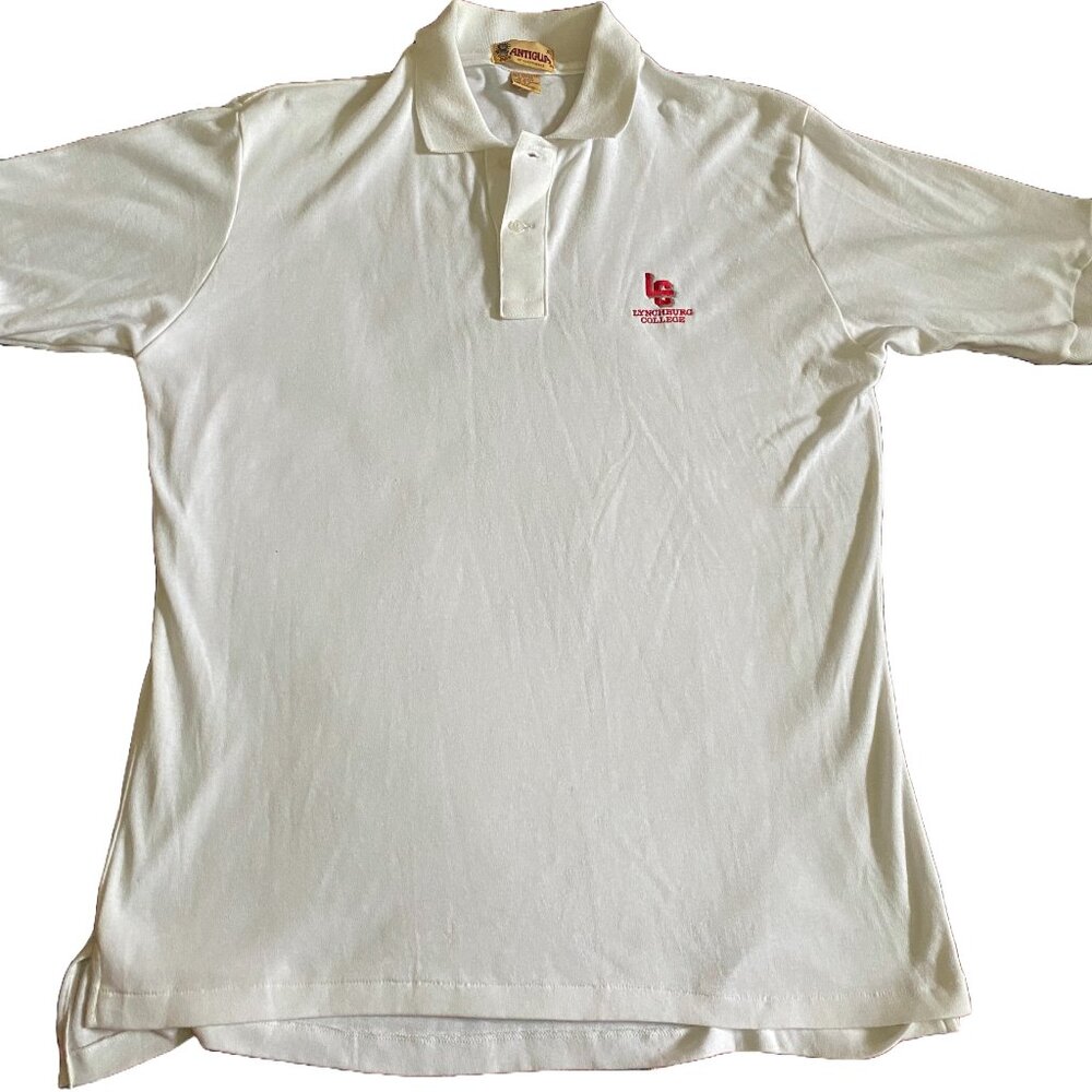 VINTAGE 1970/80s Lynchburg College/University of Lynchburg Antigua Polo Shirt XL